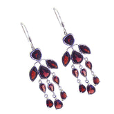 Chloe Red Dangle Earrings for Stylish Attire